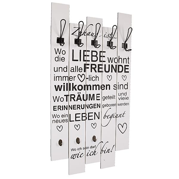 Home4Living Wandgarderobe Garderobe Flurgarderobe Kleiderhaken modern günstig online kaufen