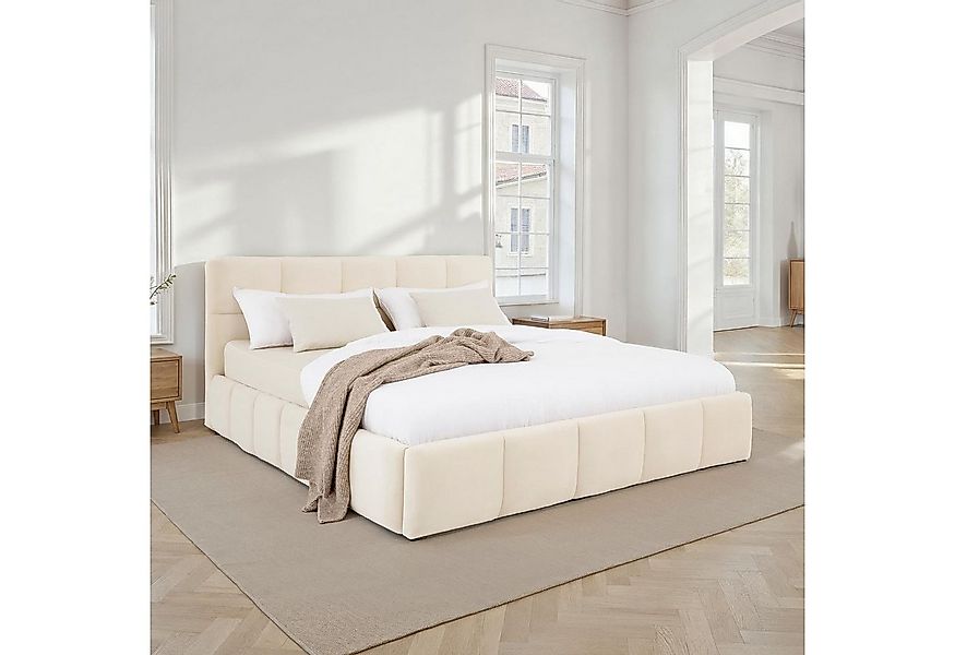 IDIMEX Polsterbett CLOUD, 180x200 cm inkl. Lattenrost gepolstert mit Samt S günstig online kaufen