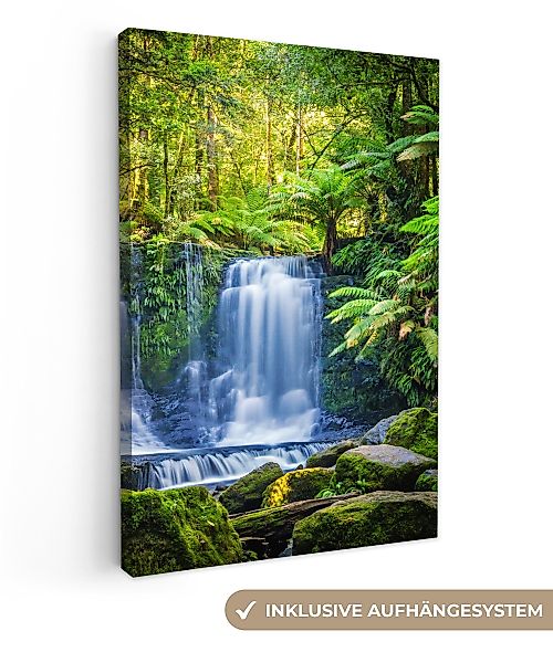 OneMillionCanvasses® Leinwandbild Dschungel - Wasserfall - günstig online kaufen