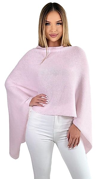 Mississhop Strickponcho Damen Poncho Cape Überwurf günstig online kaufen