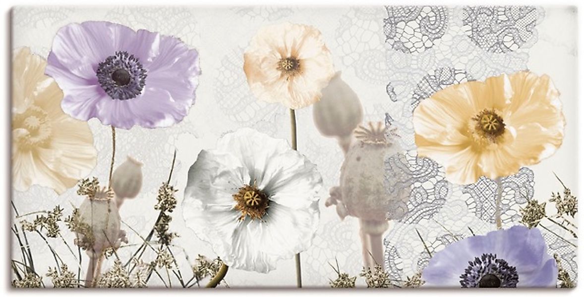 Artland Wandbild »Glänzende Mohnblumen« Blumen & Gärten 1 Stk. tlg. als Alu günstig online kaufen