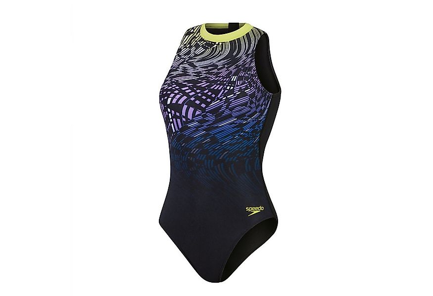 Speedo Badeanzug ECO Digital Placement Hydrasuit mit hochgeschlossenem Rück günstig online kaufen