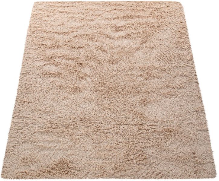 Paco Home Hochflor-Teppich "Silky 591" rechteckig 37 mm Höhe Uni-Farben, be günstig online kaufen