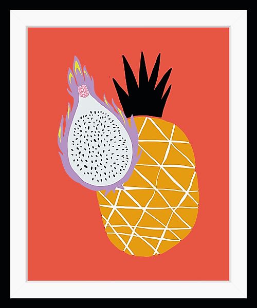 queence Bild "Marianne", Obst-Obst Bilder-Kunst-Lebensmittel-Ananas, HD Pre günstig online kaufen