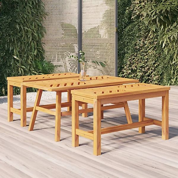 vidaXL Gartentisch Couchtisch 100x50x45 cm Massivholz günstig online kaufen