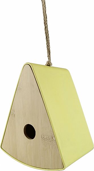 AM Design Dekofigur "Vogelhaus "Pyramide" aus Bambus", in gelb, pink oder g günstig online kaufen