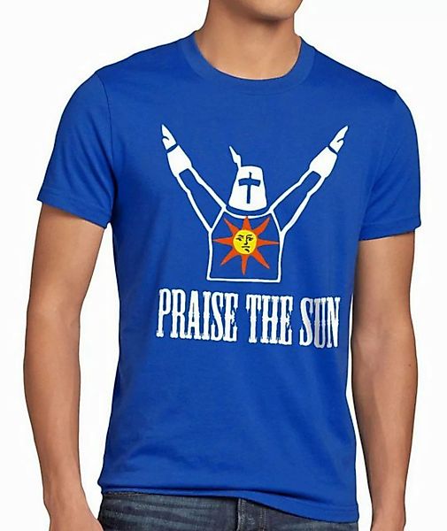 style3 T-Shirt Praise the Sun Dark Sunbro Solaire Souls Gwyn Sonnen Ritter günstig online kaufen