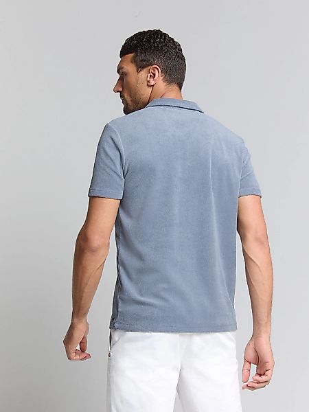 NO EXCESS T-Shirt "No Excess Poloshirt aus Frottee-Strick" günstig online kaufen