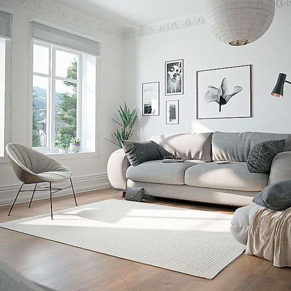 OTTO home Wollteppich »Woolscape 1« rechteckig 10 mm Höhe Wendeteppich, han günstig online kaufen