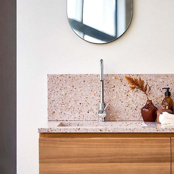 Tikamoon Waschbecken Ava Fliesenspiegel aus Premium-Terrazzo günstig online kaufen