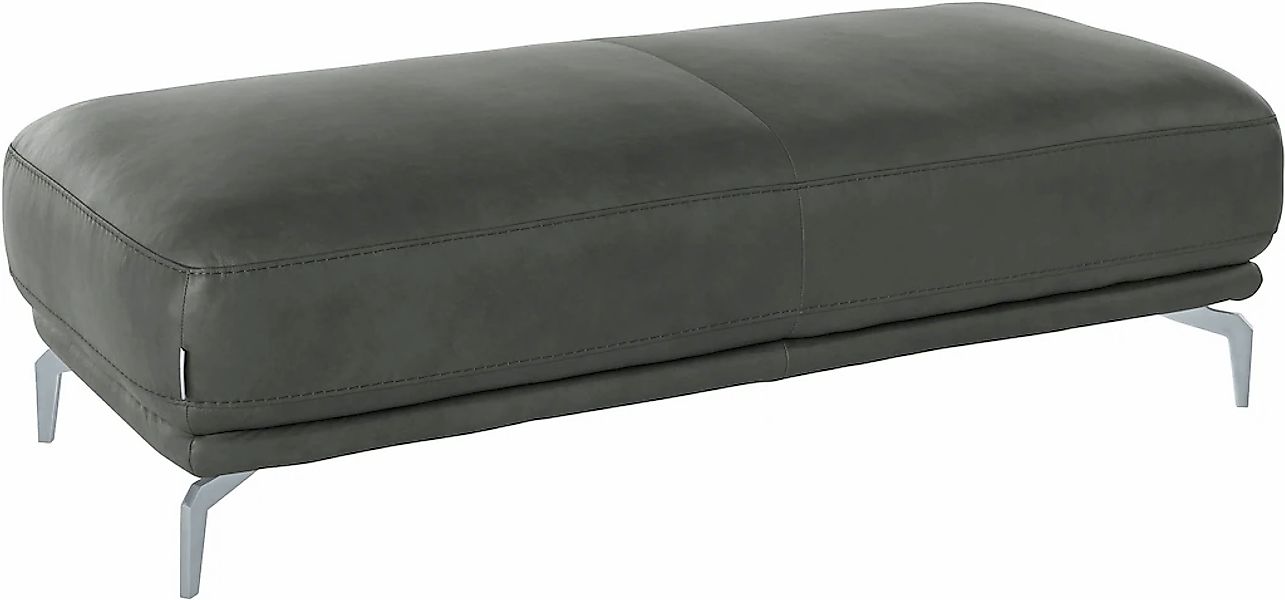 W.SCHILLIG Hocker »montanaa« mit Metallfüßen in Silber matt, Breite 141 cm günstig online kaufen