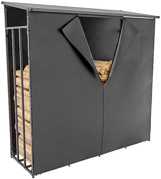TPFLiving Kaminholzregal Sorin, BxTxH:185x70x185 cm, (Abschrägtes günstig online kaufen