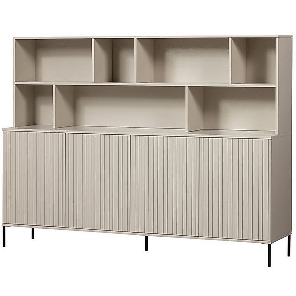 WOOOD Buffet Gravure aus Kiefernholz, Dust Push-to-Open-System günstig online kaufen