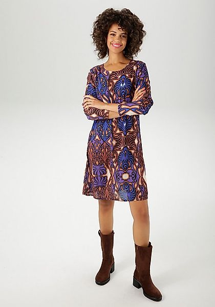 Aniston CASUAL Minikleid mit großflächigem Ornament-Druck günstig online kaufen