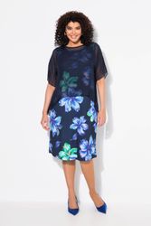 Ulla Popken Cocktailkleid Kleid Blüten doppellagig günstig online kaufen
