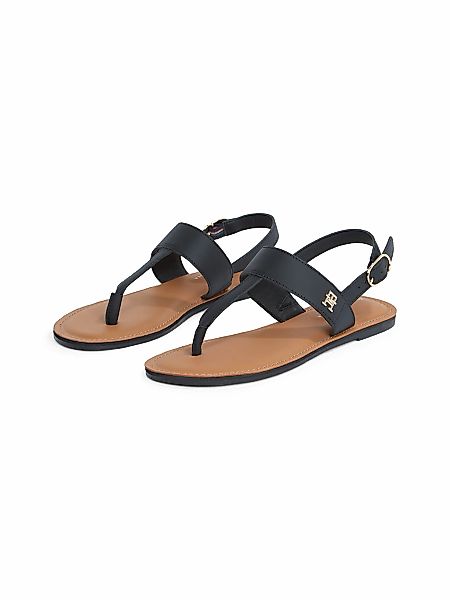 Tommy Hilfiger LEATHER THONG SANDAL Riemchensandale, Sandalette, Sommerschu günstig online kaufen