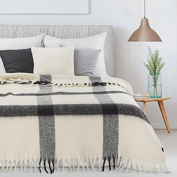 Wohndecke Decke mit Fransen, BOHO Stil 130x170 cm, Eurofirany, Sofadecke, W günstig online kaufen