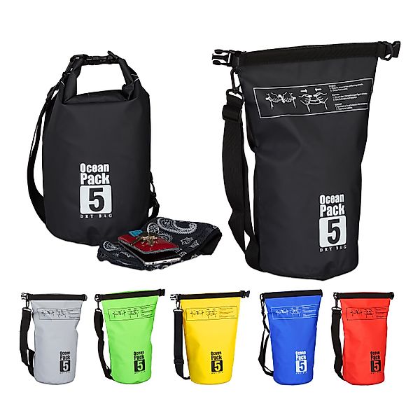 relaxdays Packsack Ocean Pack 5L wasserdicht, günstig online kaufen