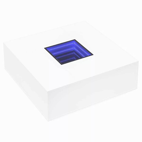 vidaXL Couchtisch Couchtisch mit Infinity-LED Weiß günstig online kaufen