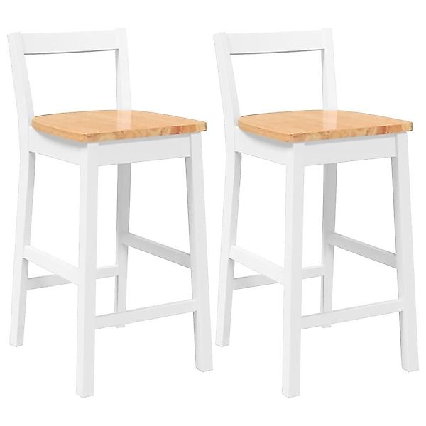 vidaXL Barhocker Barhocker 2 Stk. Weiß günstig online kaufen
