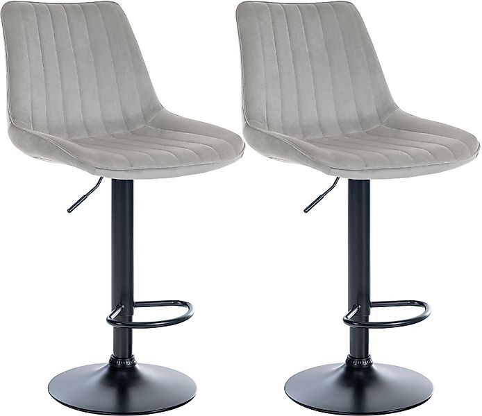 CLP Barhocker Toni Samt (2er Set, günstig online kaufen