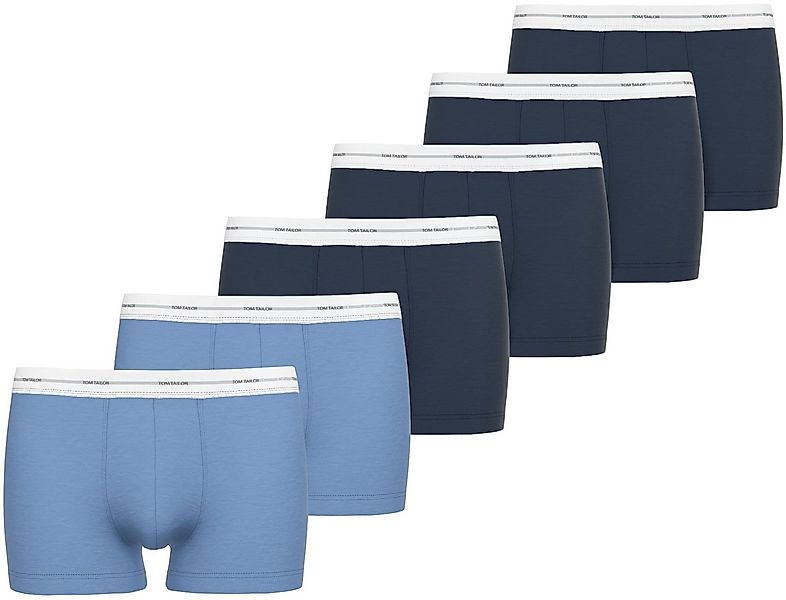 TOM TAILOR Boxershorts (6er Pack) weich, bequem, eng, elastisch, atmungsakt günstig online kaufen