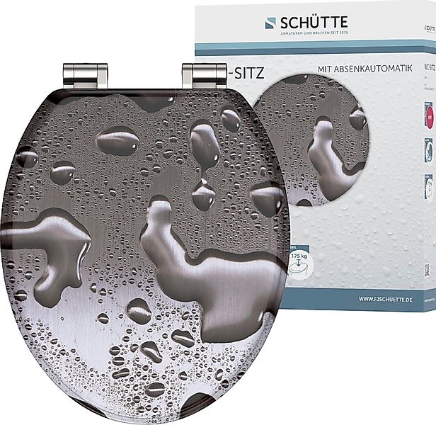 Schütte WC-Sitz Grey Steel, mit Absenkautomatik günstig online kaufen