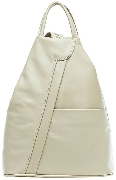 Caspar Cityrucksack 2in1 sportliche Leder Schultertasche - SIGNATURE LINE - günstig online kaufen