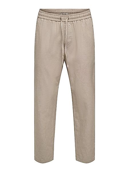 ONLY & SONS Stoffhose ONSLINUS CROP 0007 COT LIN PNT NOOS mit Leinen günstig online kaufen