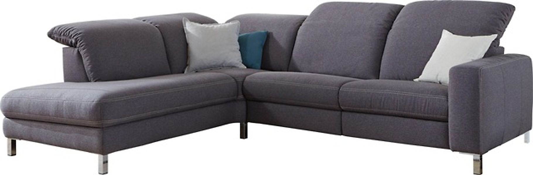 3C Candy Ecksofa »Homely bequem und komfortabel, mit verstellbaren Kopfteil günstig online kaufen