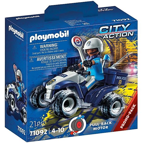 Playmobil® 71092 Polizei-Speed Quad Konstruktions-Spielset günstig online kaufen