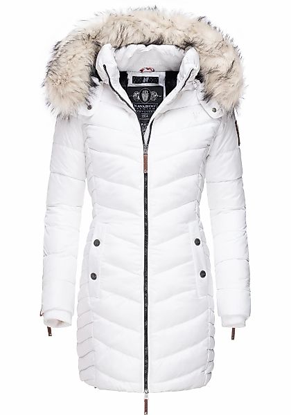 Navahoo Wintermantel "Nimalaa", modischer Damen Winter Steppmantel mit Kapu günstig online kaufen