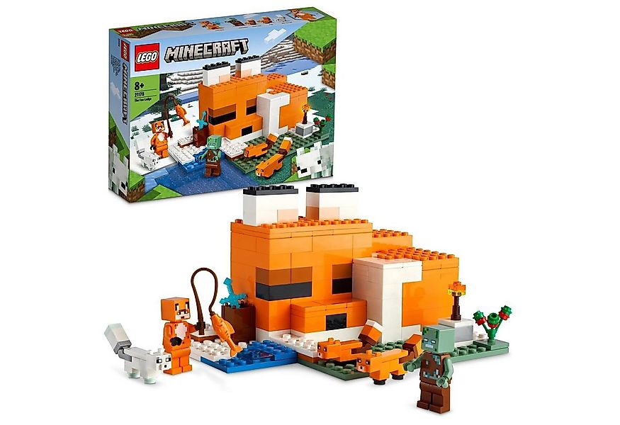 LEGO® LEGO® 21178 Minecraft - Die Fuchs-Lodge Konstruktions-Spielset günstig online kaufen