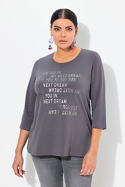 Ulla Popken T-Shirt Shirt Schriftmotiv Classic günstig online kaufen