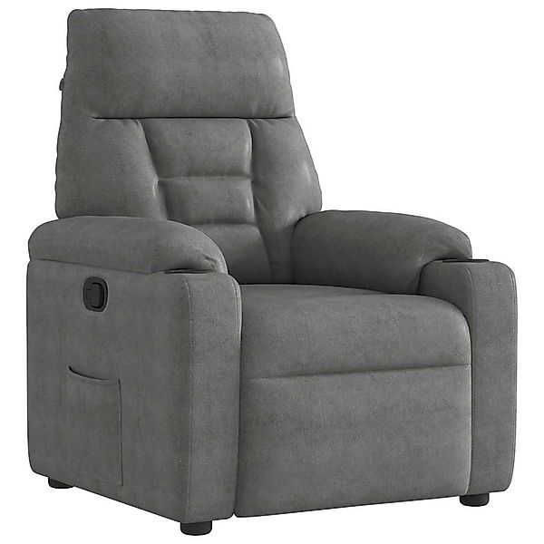 vidaXL Sessel Relaxsessel Dunkelgrau Mikrofasergewebe (1-St) günstig online kaufen