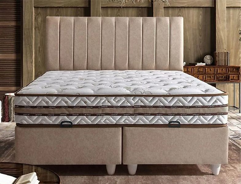 Casa Padrino Bett Casa Padrino Luxus Doppelbett Beige / Weiß - Verschiedene günstig online kaufen