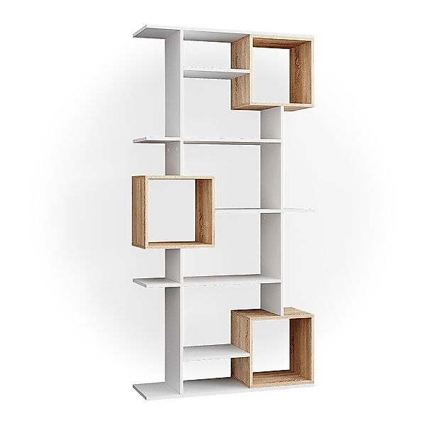 Vicco Raumteiler Cube, Weiß/Sonoma, 92 x günstig online kaufen