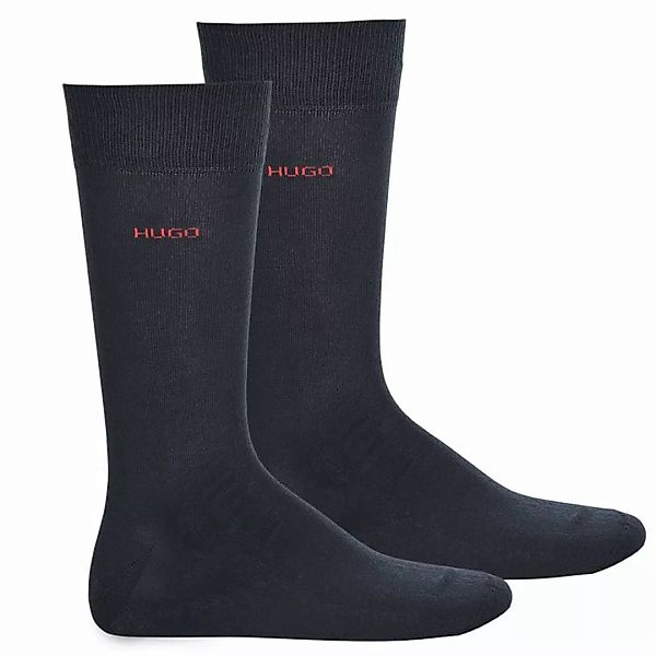 HUGO Herren Socken 2er Pack - RS Uni CC, Kurzsocken, einfarbig Dunkelblau E günstig online kaufen