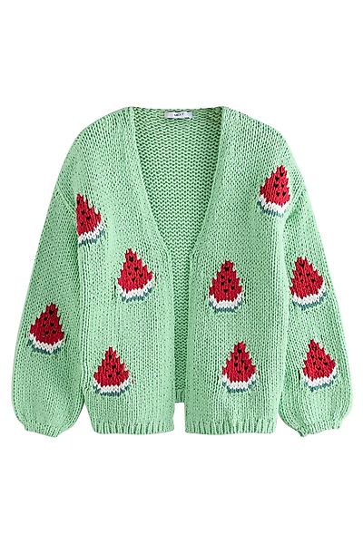 Next Strickjacke Relaxed Fit Grobstrick-Strickjacke mit günstig online kaufen
