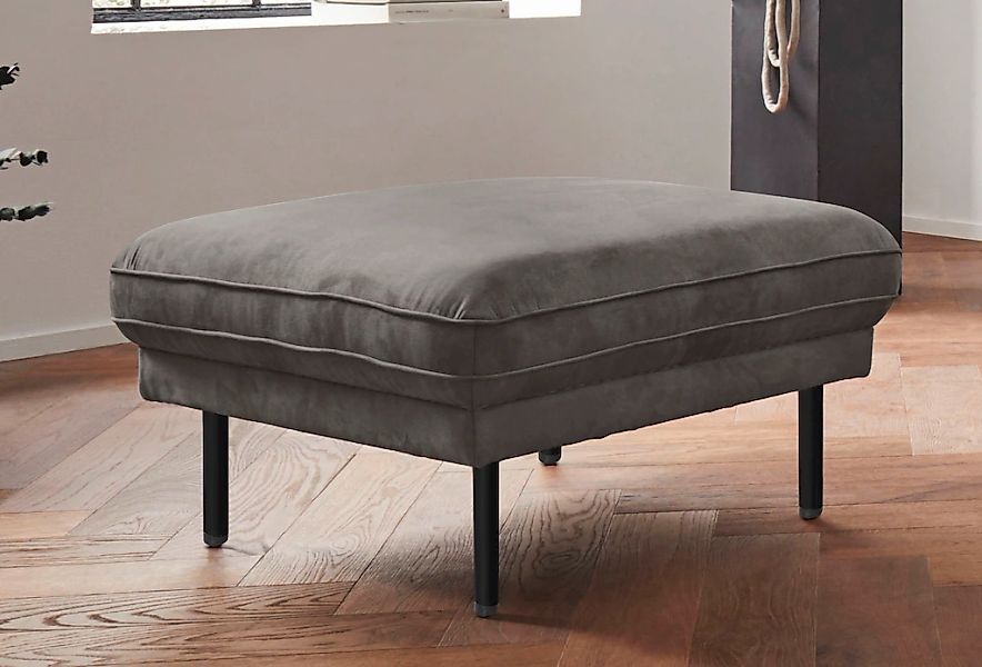 Home affaire Hocker "Nordfyn" edles Design in 3 Bezugsqualitäten, Design by günstig online kaufen