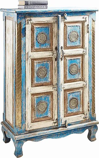 Home affaire Highboard, Stauraumschrank, Höhe 120 cm, mit aufwendiger Schni günstig online kaufen