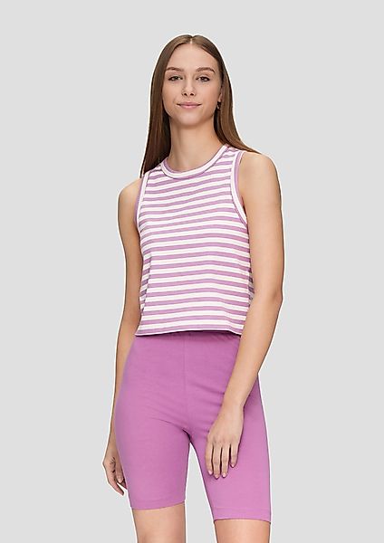 QS Shirttop Gestreiftes Top aus Baumwolle günstig online kaufen