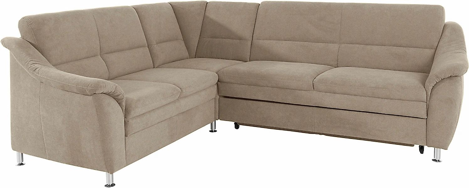Places of Style Ecksofa »Cardoso L-Form«, Federkern, wahlweise mit Bett, Sc günstig online kaufen