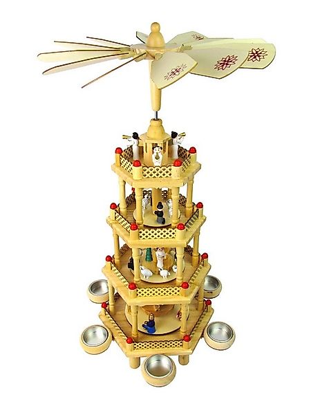 Haushalt International Weihnachtspyramide XXL Weihnachtspyramide Kerzenpyra günstig online kaufen