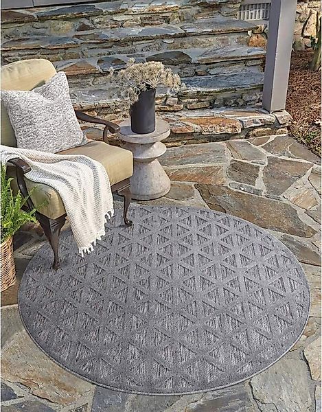 Carpet City Teppich "In-& Outdoorteppich Santorini 435, 3D-Effekt, Boho-Loo günstig online kaufen