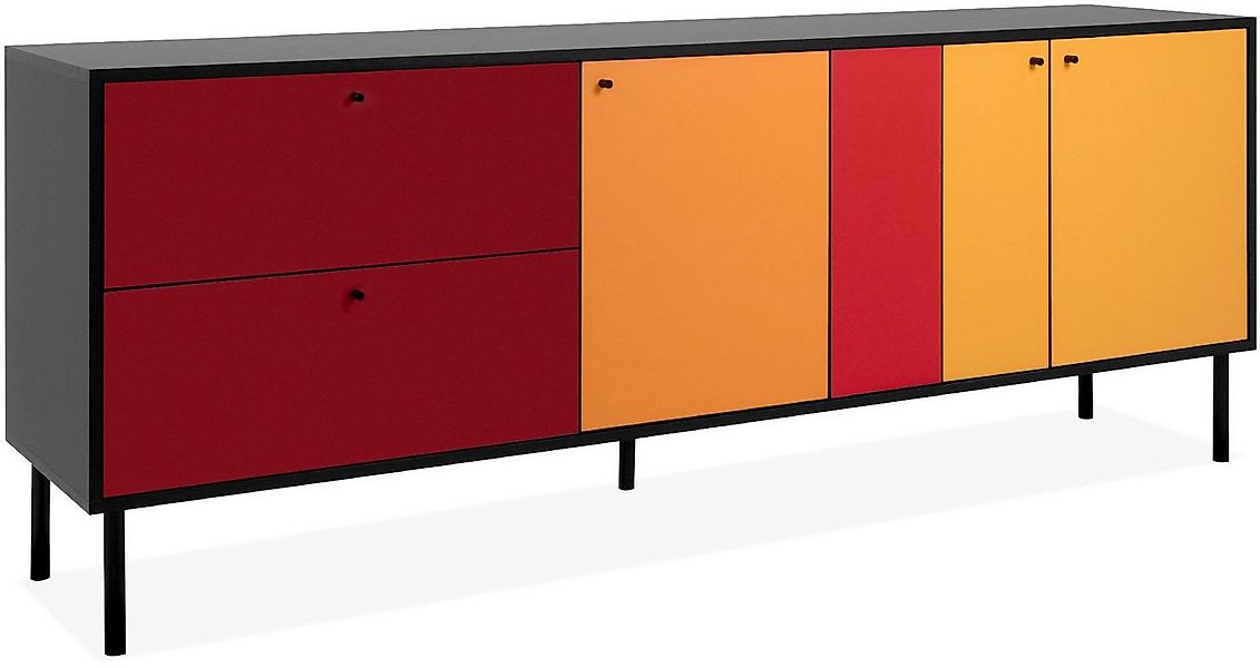 Finori Lowboard, Modern Retro Design 184,5 x 70 x 40 cm günstig online kaufen