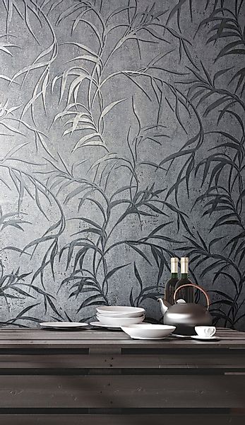 Marburg Vliestapete Fern, strukturiert, glänzend, moderne günstig online kaufen