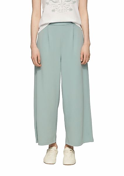 QS Culotte Sommerhose mit Knopf-Design am Gummibund günstig online kaufen