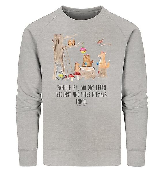 Mr. & Mrs. Panda Longpullover Waldtiere Picknick Größe XXL - Heather Grey - günstig online kaufen