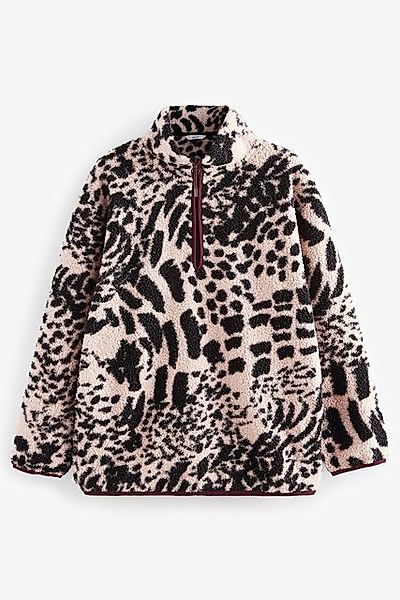 Next Fleecepullover Langes Teddy-Fleeceoberteil mit 1/4-Reißverschluss günstig online kaufen